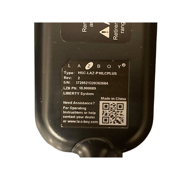 La-Z-Boy Lazy Liberty Luxury Lift Chair Remote HSC-LAZ-P10LCPLUS 10.000089 New - Picture 2 of 3